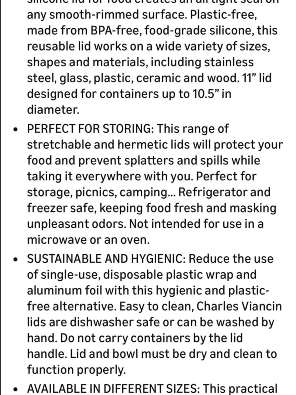 Set of 3 Poppy Pop Silicone Lids, BNIP